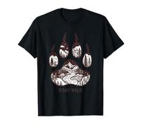 Stay Wild - Nature-Inspired Bear Paw T-Shirt