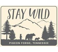 Stay Wild Pigeon Forge Tennessee Bear Sign