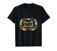 Stay Wild Plant Child Cottagecore Plant Parent Design T-Shirt