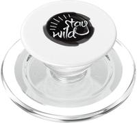 Stay Wild - Rebel Cat Design for Free Spirits & Rock Souls PopSockets PopGrip for MagSafe