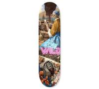 Stay Wild Skateboard, Acrylic Wall Art Die-Cut Easy-to-Hang Urban Inspired Art by Notoriart, 1 panel, 8" x 32"