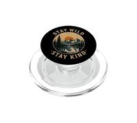 Stay Wild Stay Kind Vintage Mountain Nature Camping Outdoor PopSockets PopGrip for MagSafe