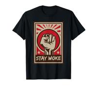 Stay Woke Resist Fist Protest Tee T-Shirt