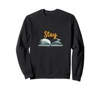 Stay Your Story Isnt Over Inspirational Book Lovers Sweatshirt, Adult Unisex, Black, L