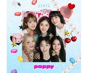 STAYC POPPY CD+Booklet+Trading Card Japan REGULAR EDITION FIRST PRESS