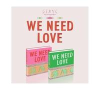 STAYC WE NEED LOVE 3rd Single Album 2 Version SET Contents+Poster+Tracking Sealed