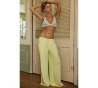 Staycation Lounge Pants by Intimately at Free People in Lemon Squeeze, Size: Large - female