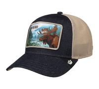 Goorin Bros.Staycation Trucker Cap Gray Denim Baseball Cap Mesh Cap Moose Wild