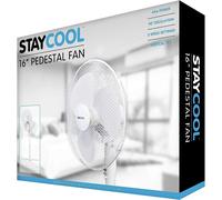 Staycool 16" (40Cm) Pedestal Fan - White