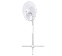 STAYCOOL 16in / 40cm Pedestal Fan / 3 Speed Settings / 90 Degree Oscillation/Adjustable Vertical Tilt / 45w / Mesh Safety Grill/Quiet Motor/Low Noise / 1.25m max. Height / F1221WH / White