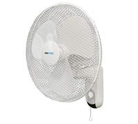 STAYCOOL 16in / 40cm Wall Fan / 3 Speed Settings / 70 Degree Oscillation / Vertical Tilt / Pull Cord Operation / 45w / Quiet Motor / Easy Installation / Safety Grill / Wall Mountable / F1421WH / White