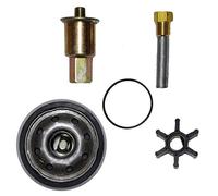 StayCoolPumps Service Kit for Kohler Marine Generators 4EF, 5E, 6EF, 7.3E - Includes Oil & Fuel Filters, Anode, Impeller Kit