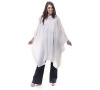 StayDry Waterproof PVC Adult Rain Poncho with Hood - White