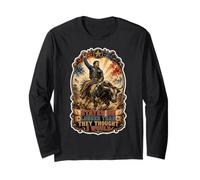Stayed On Longer Than They Thought I Would Bull Rider Rodeo Long Sleeve T-Shirt