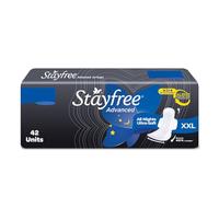 Stayfree Advanced XXL All Night Sanitary Pads For Women | 42 Pads | Ultra Soft Cover | 2x Coverage for All Round Protection | Helps Prevent Rashes & Skin Irritation