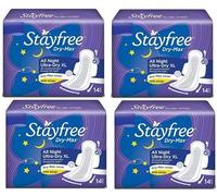 STAYFREE best Dry-Max All Night Ultra-Dry With Wings - XL (14 +14 +14 +14 Sanitary Pads) Sanitary Pad (Pack of 56)