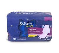 Stayfree Secure Night Cottony Soft Sanitary Pads for Women (Pack of 18)