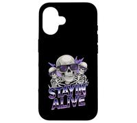 Stayin Alive Skeleton Disco Halloween Vibes Case for iPhone 16