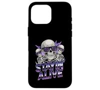 Stayin Alive Skeleton Disco Halloween Vibes Case for iPhone 16 Pro Max