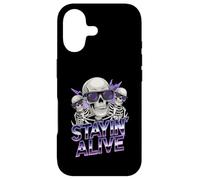 Stayin Alive Skeleton Disco Halloween Vibes Case for iPhone 17