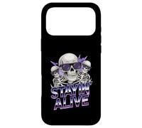 Stayin Alive Skeleton Disco Halloween Vibes Case for iPhone 17 Pro Max