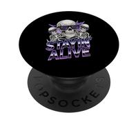Stayin Alive Skeleton Disco Halloween Vibes PopSockets Adhesive PopGrip