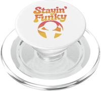 Stayin’ Funky Retro Sunset Groove Vibes Design PopSockets PopGrip for MagSafe