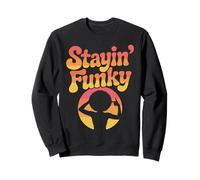 Stayin’ Funky Retro Sunset Groove Vibes Design Sweatshirt