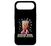 Stayin Iced Stayin Alive Funny Disco Coffee Design Case for iPhone Air
