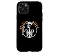 Staying Alive Skeleton Drink Coffee Baristas Coffee Lover Case for iPhone 11 Pro