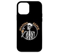 Staying Alive Skeleton Drink Coffee Baristas Coffee Lover Case for iPhone 12 mini
