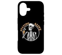 Staying Alive Skeleton Drink Coffee Baristas Coffee Lover Case for iPhone 17