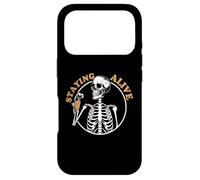 Staying Alive Skeleton Drink Coffee Baristas Coffee Lover Case for iPhone 17 Pro