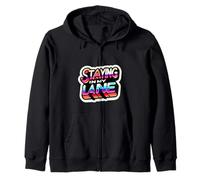 Staying In My Lane Growth Goals Motivation |------ Zip Hoodie