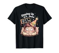 Staying Up Til 9 Funny New Year Bedtime Tired T-Shirt