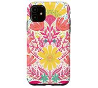 Stays Wild, Flower Child - Signatured Graphic Floral Art Case for iPhone 11