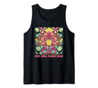 Stays Wild, Flower Child - Signatured Graphic Floral Art Tank Top
