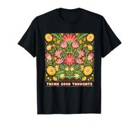 Stays Wild, Flower Child, Thinking Good Thoughts graphic tee T-Shirt