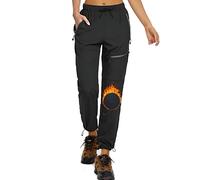 StaySlim Walking Trousers for Women, Hiking Cargo Pants Water Resistant Lightweight Quick Dry Ladies Overtrousers UPF 50 UV Protection
