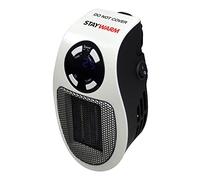 STAYWARM 500w Plugin Local (2m2) Power Heater / 2 Fan Speeds / 15 - 30C Temperature Control / 1-12 Hour Timer / Auto Shut Off - F2210WH