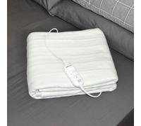 STAYWARM® Double Size Luxury Quality Electric Underblanket with Detachable Controller / 2 Heat Settings / Detachable Cord / Machine Washable / Safe All Night Use - 70w - 120 x 107cm - F902 - White