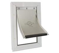 Staywell PetSafe, Aluminium Pet Door, Solid Design, Easy Install, For Pets Up To 7 kg - (Small),White