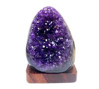 STAZA Natural Deep Purple Uruguay Quartz Amethyst Cave Geode Large and Small Crystal Specimen Healing Reiki Home Decoration(0.44-0.66 Pound)