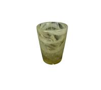 STAZA Natural Yellow Citrine Crystal Glass - Handcrafted Decorative Glassware - Healing Crystal, Elegant Home Decor - 106mm Tall, 527g Weight