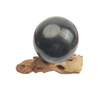 STAZA Wholesale Price Big Size 30/40/50/60/70/80mm Natural shungite Sphere Decoration Gemstone(60mm)