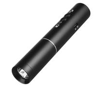 StaZamor 1 Pack 133x25mm Rechargeable Electronic Whistle Bear Horn with Dual-Frequency & Flashlight, Aluminum Alloy Emergency Safety Deterrent for Bears, Wild Animals