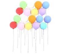 StaZamor 18Pcs 1:12 Scale Colorful Miniature Balloons for Dollhouse, DIY Fairy Garden Landscaping Decoration, Dollhouse Accessories, Party Scene Miniatures