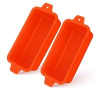 StaZamor 2 Pack Silicone Grill Grease Catcher Cup Liners, Reusable Griddle Grease Trays, Drip Pan Liners for BBQ, Top Griddle Accessories, Red