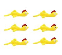 StaZamor Chicken Rubber Chicken Flick Toy, Flying Flingers Stretchy Novelty Toy, Funny Easter Chicks Turkey Christmas Stuffers for Kids