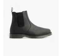 STB ELLIS Unisex Leather Air Cushioned Dealer Boots Waxy Black - UK 11